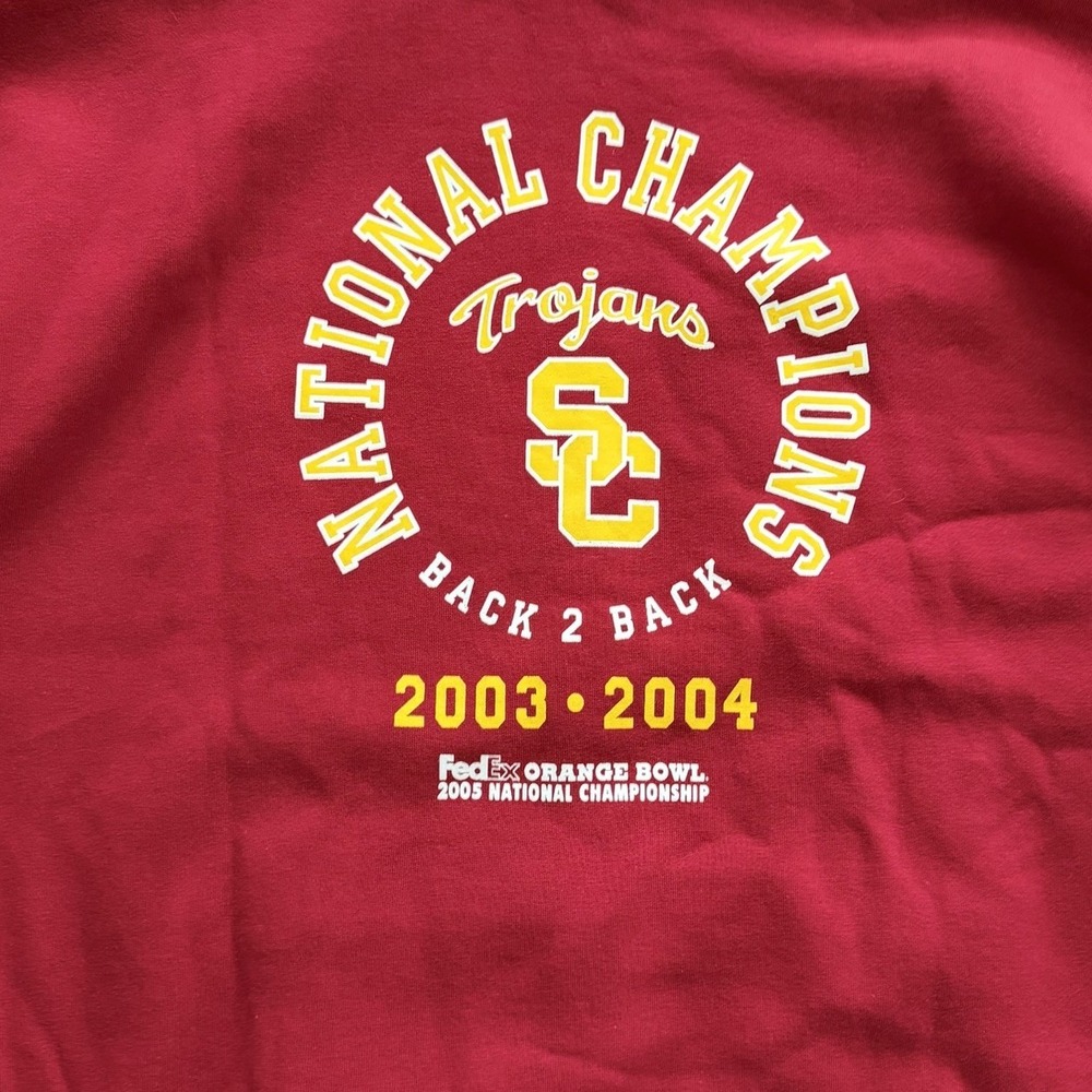 USC Trojans NWT 2004 FedEx Orange Bowl Championship Hoodie Sweatshirt Large Y2K